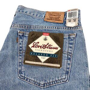 Vintage Y2K Levis 540 Relaxed Fit Jeans Mens Size 42 x 32 DEADSTOCK NOS NWT